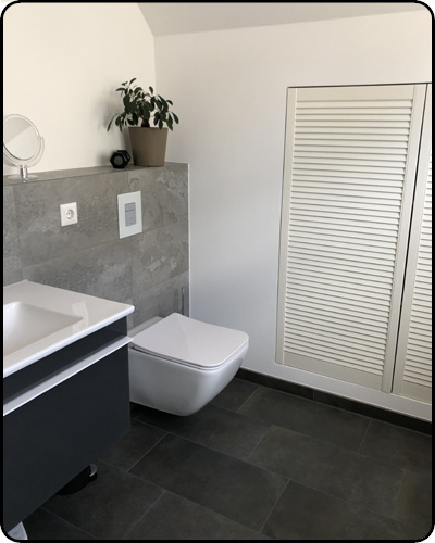 Gäste-WC mit Trockenbau-Vorwand — Referenz Möhricke Bernau
