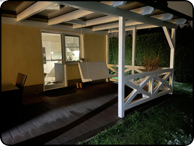 Terrassenüberdachung aus Holz — Referenz Möhricke Bernau