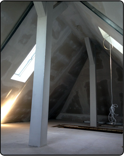 Dachschräge im Trockenbau mit Dachfenster — Referenz Möhricke Bernau